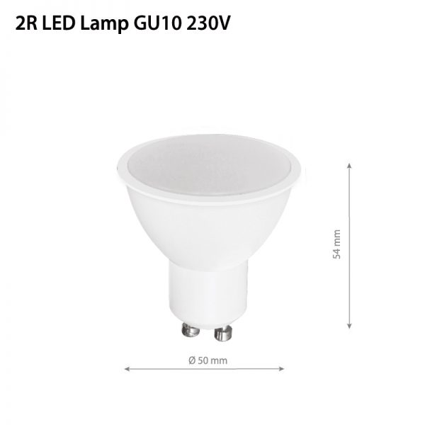 LED LAMP CAP GU10 3W 2700K-0