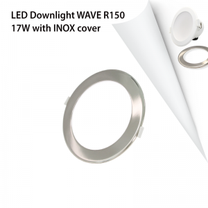 COVER INOX LED DOWNLIGHT WAVE R150 17W-0