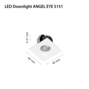 LED DOWNLIGHT ANGEL EYE S151 3W WHITE-0