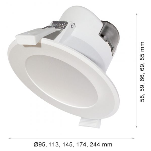 LED DOWNLIGHT WAVE R130 14W 3-WHITE-0