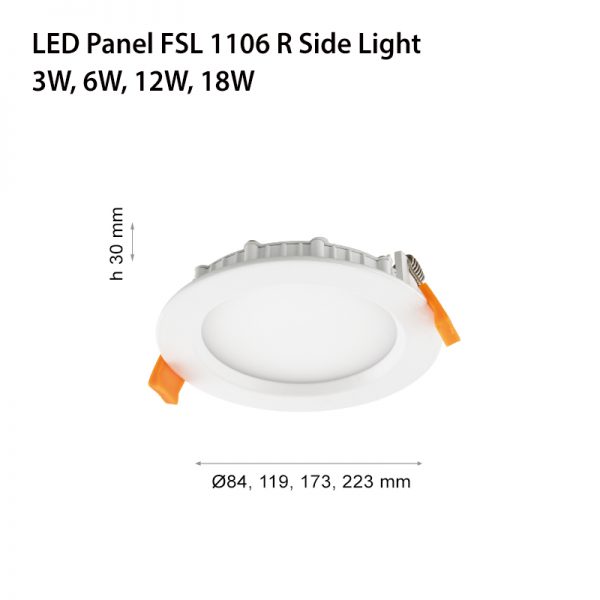 LED PANEL FSL 1106 R 12W-0