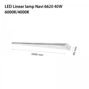 LED LINEAR LIGHT NAVI 6620 40W 1200mm 4000K-0