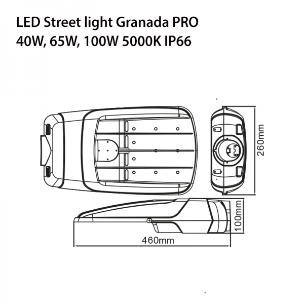 LED STREET LIGHT GRANADA PRO 40W-5544