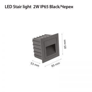 LED STAIR LIGHT 2W BLACK-0