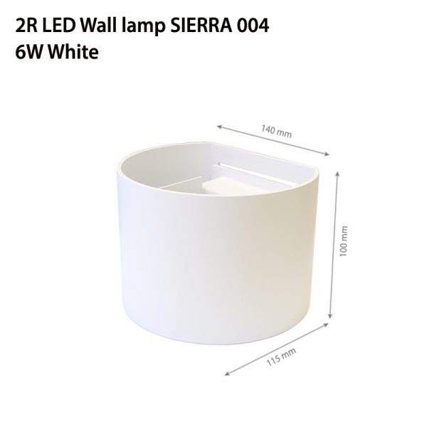 LED Wall Light SIERRA 004 6W 4000K IP44 White-0
